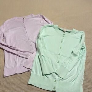 J.Crew The Caryn Cardigan (2) purple and green size XS